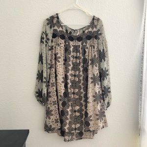 Free People Boho Patterned Dress